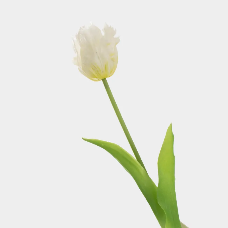 Жасанды гүл, 47 см, ТЭП, Ақ қызғалдақ, Tulip garden, image-1