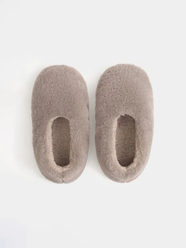 Тапочки-носки женские, искусственный мех/шерпа, Hotty, image-1