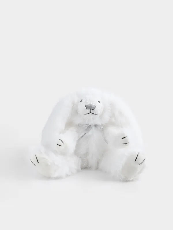 Ойыншық, 37 см, жұмсақ, қозғалмалы аяқтары бар, полиэстер, ашық сұр, Қоян, Rabbit, image-0