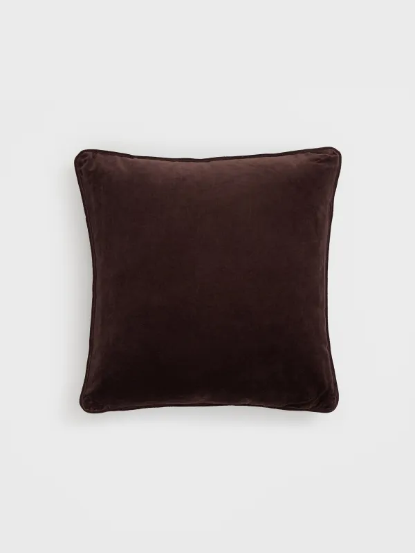 Сәндік жастық, 50х50 см, барқыт/моншақ, қоңыр, Түкті ара, Bugs, image-1