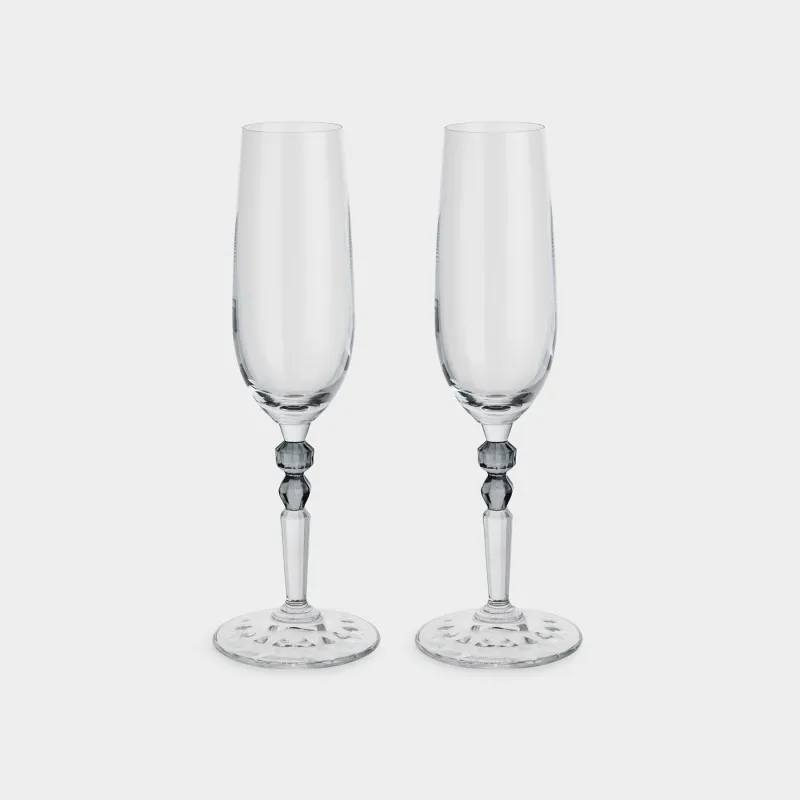 Шампан бокалы, 240 мл, 2 дана, хрусталь шыны, Perama