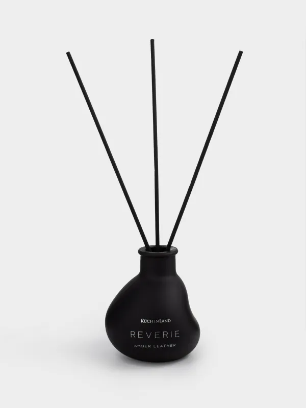 Ароматический диффузор, 70 мл, черный, Amber Leather, Reverie, image-0