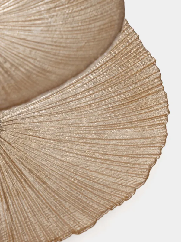 Подставка для пирожных, 16х21/24 см, 2 яруса, стекло/металл, шампань, Angle, image-4