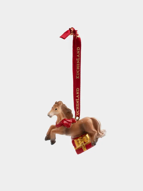 Игрушка елочная, 5 см, Лошадка, Figure christmas, image-1
