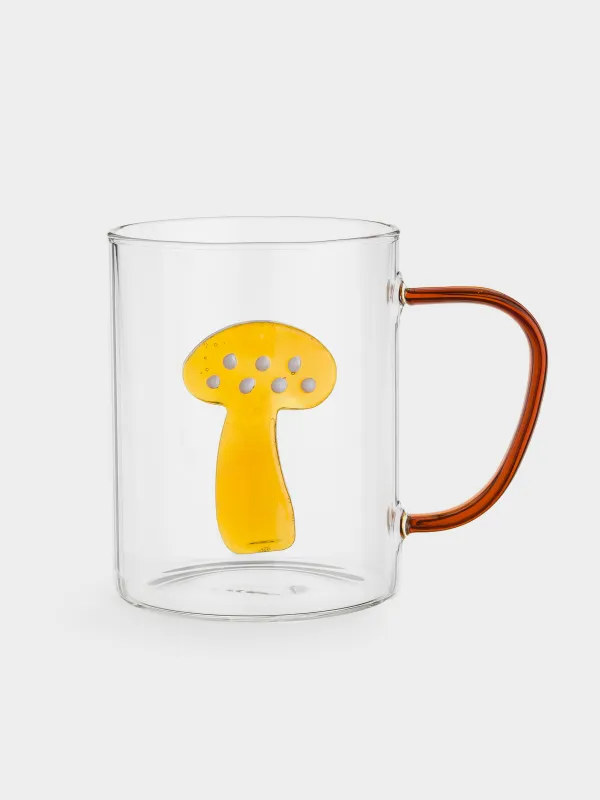 Саптыаяқ, 400 мл, шыны Б, қоңыр тұтқа, Саңырауқұлақтар, Shape, image-0