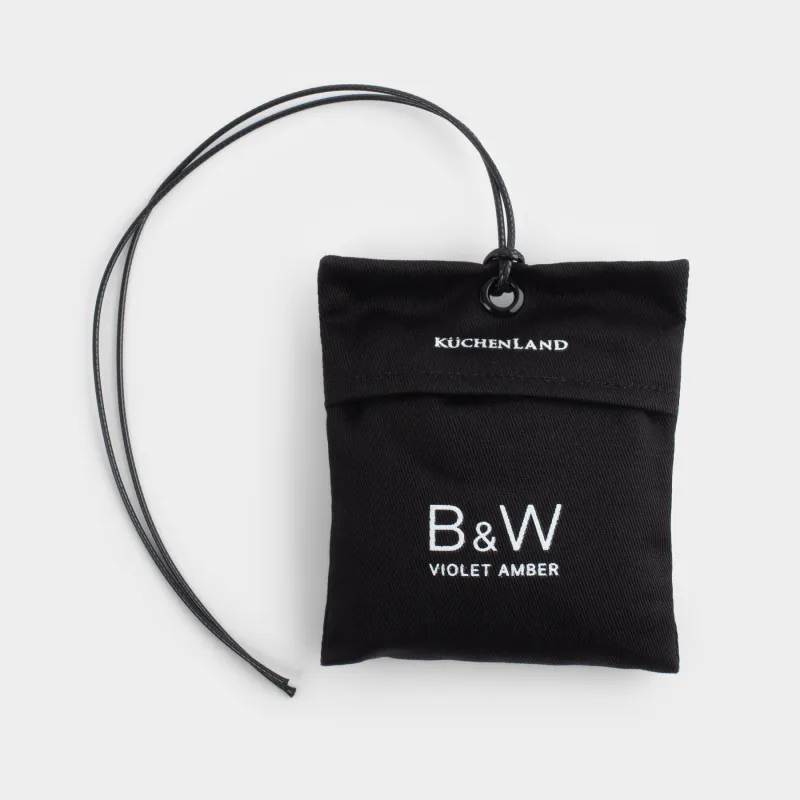 Саше ароматическое, 8x10 см, черное, Violet Amber, B&W