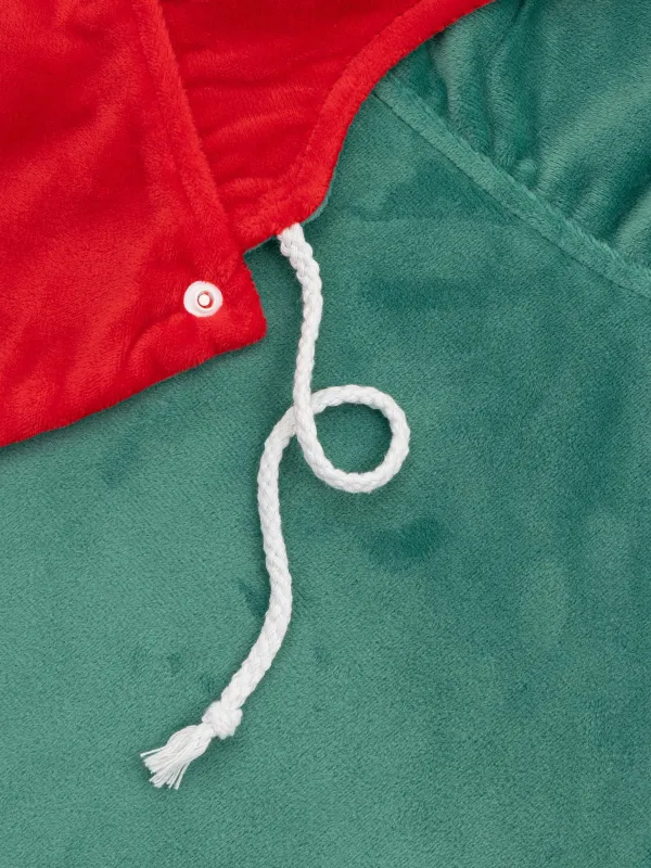 Жануарларға арналған костюм, 30 см, өлшемі S/M, карнавалдық, полиэстер, қызыл, Аяз ата, Christmas pet, image-4