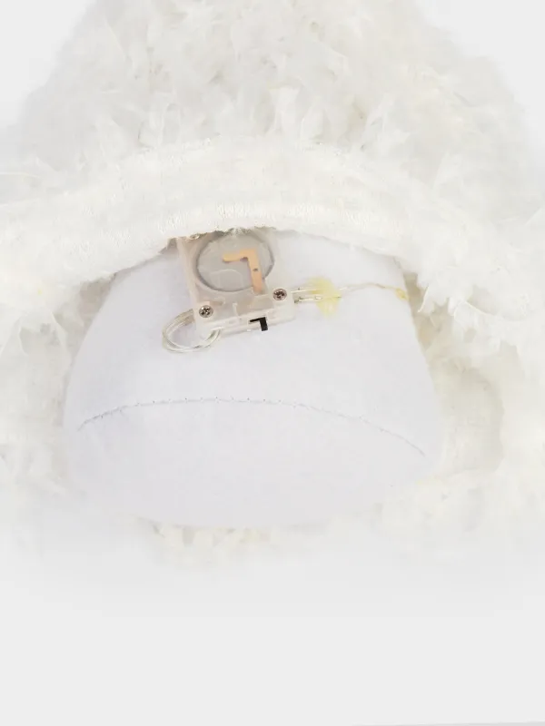 Сәндік бұйым, 24 см, жарықтандырылған, полиэстер/пластик, ақ-алтын, Angel Statuette, image-4