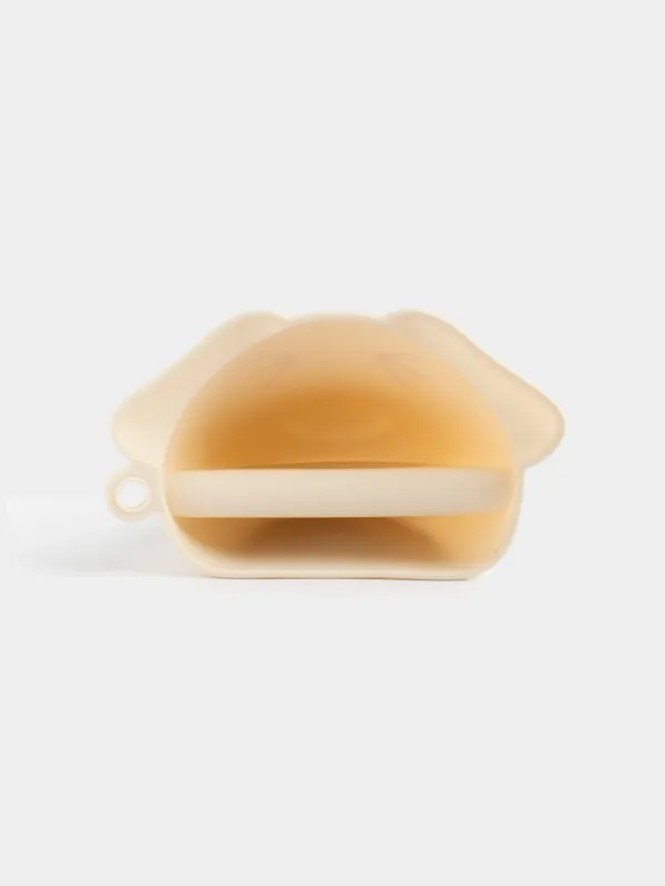 Ыдыс ұстағыш, 13 см, силикон, сарғылт-қоңыр, дақты, ит, Soft speckled, image-5