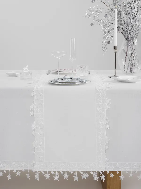 Дорожка настольная, 40х160 см, Stars framed, image-2