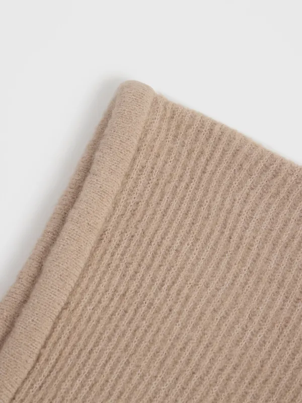 Әйелдерге арналған капор, бірыңғай өлшем, қырлы, акрил/эластан, мокко, Kapor, image-2