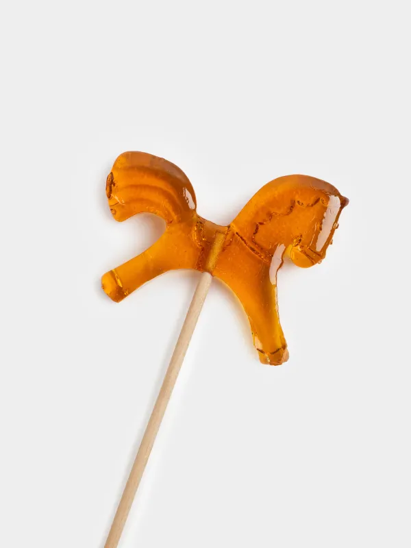 Мұз кәмпит, 21 гр, таяқшада, изомальт, қоңыр, Жылқы, Sweet life, image-2