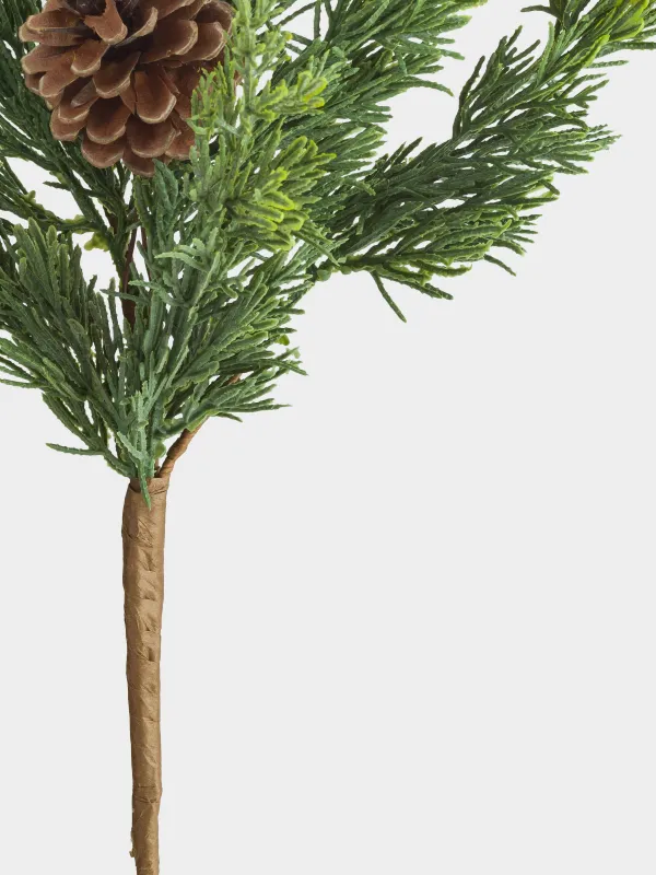 Сәндік бұтақ, 91 см, полиэтилен/пенопласт, Шырша бүршіктері бар қылқан инелер, Conifer decor, image-2