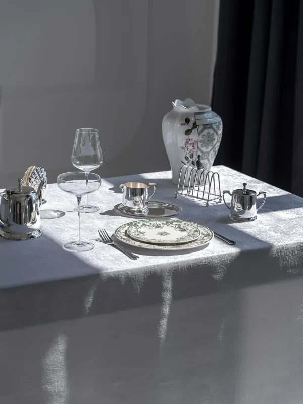 Дастархан, 170х250 см, полиэстер, ақ, Jacquard, image-1