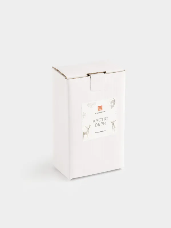 Мүсінше, 12 см, металл, алтын түстес, Бұғы, Arctic deer, image-4