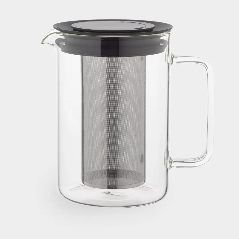 Чайник заварочный, 1,5 л, стекло Б/сталь/пластик, Comfort