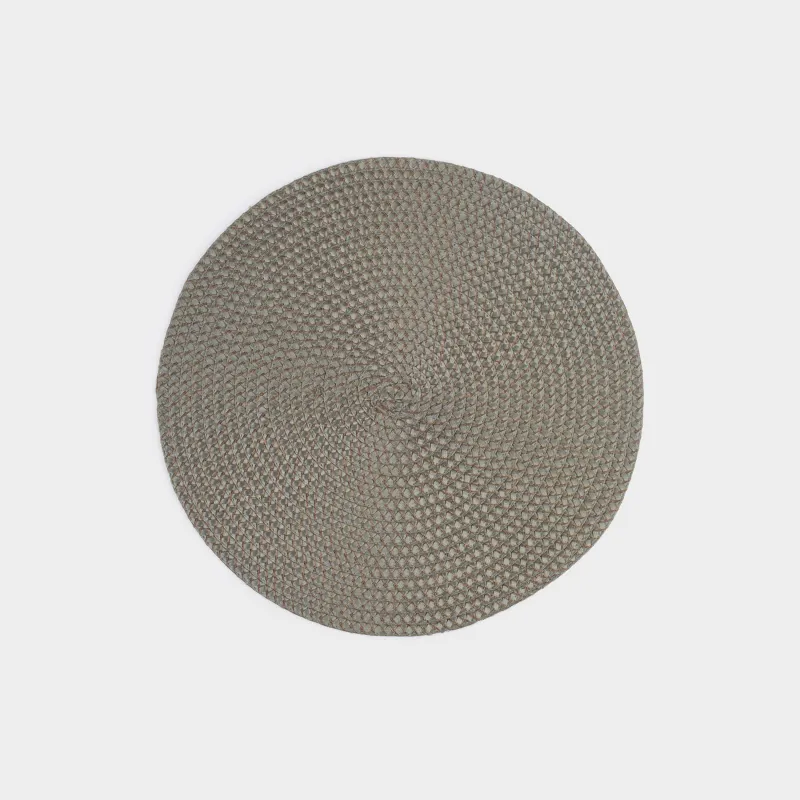 Аспап астындағы майлық, 38 см, полипропилен/ПЭТ, дөңгелек, қою жасыл, Circle braid