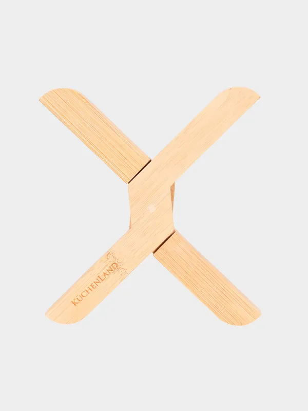 Ыстыққа арналған тұғыр, 20 см, жиналмалы, бамбук, Bamboo, image-0