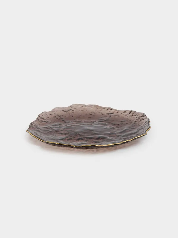 Блюдо, 26х3 см, с золотистым кантом, Nautilus color, image-4