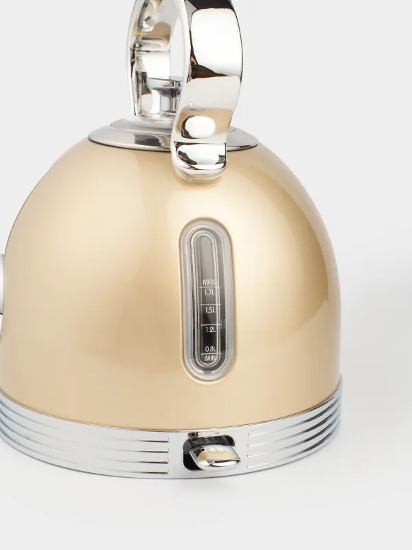 Шайнек, электрлік, 1,7 л, 1850-2200 Вт, болат/пластик, алтын, Vintage kitchen, image-3