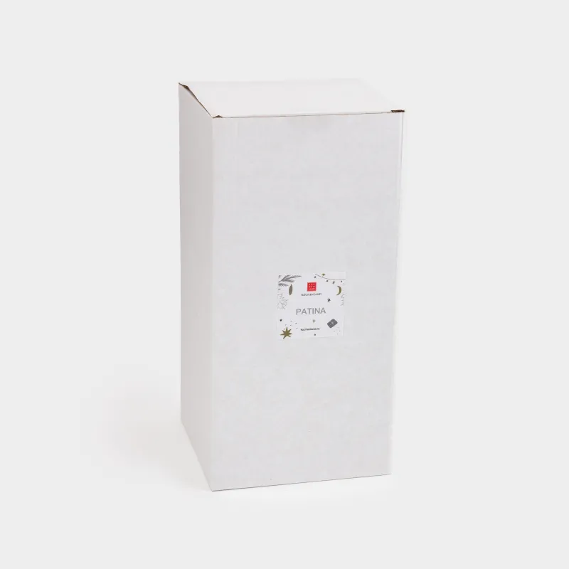 Мүсінше, жарықтандырылған, 25 см, шыны, күміс, Шырша, Patina, image-3