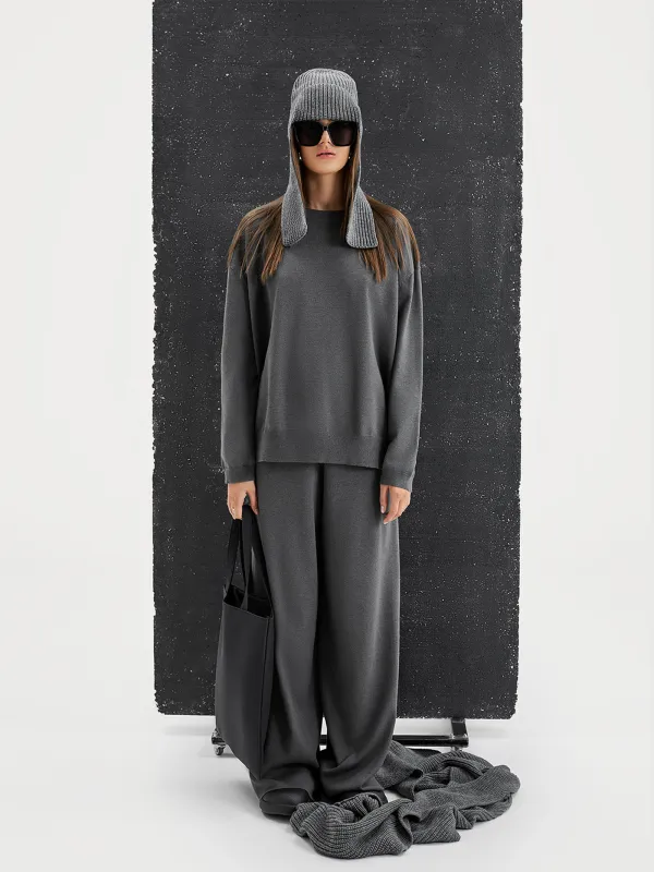 Шапка-ушанка женская, единый размер, акрил, серая, Knitting, image-2