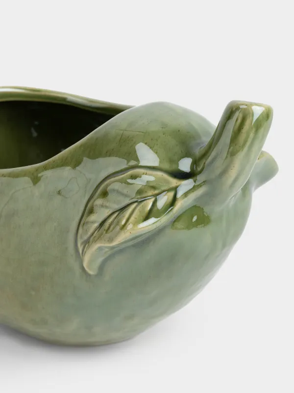 Кәмпит ыдысы, 22х16 см, 1,3 л, керамика, жасыл, Алмұрт, Fruit garden, image-3