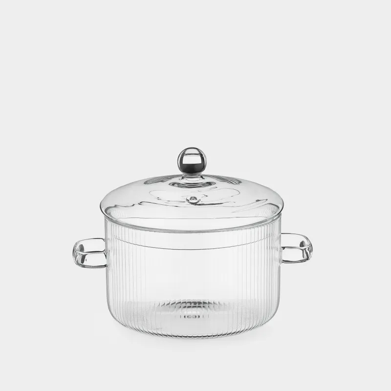 Кәстрөл, 16 см, 1,7 л, қақпағы бар, шыны Б, Ribby