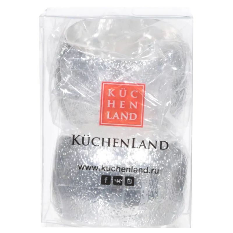 Майлық сақинасы, 5 см, 2 дана, металл, күміс, Сақина, Fantastic, image-1