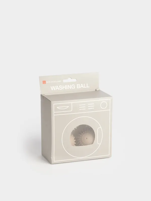 а арналған домалақ, 6 см, 4 дана, ПВХ, сарғыш, Шеңбер, Washing ball, image-3