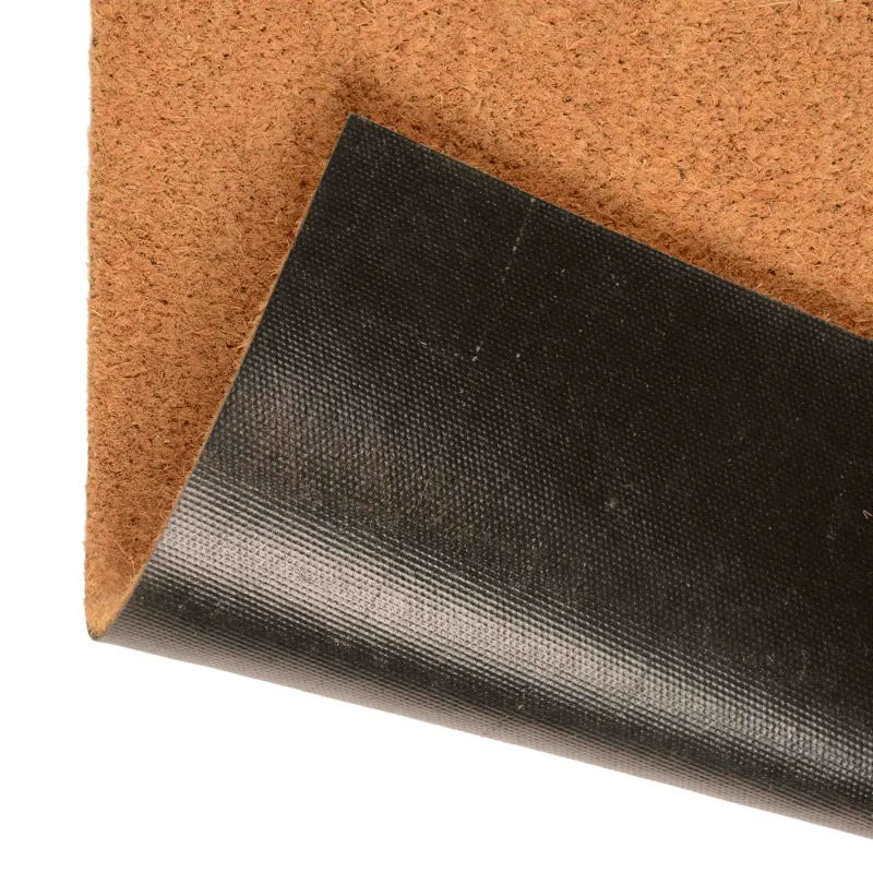 Коврик придверный, 40х80 см, кокос/ПВХ, коричневый, Basic, image-1