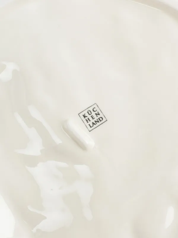 Ыдыс, 24 см, керамика, сүт түстес, Жылқы, Horse pattern, image-4