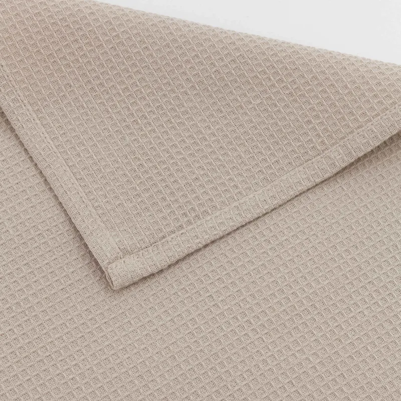 Ас үй сүлгісі, 40х60 см, 3 дана, мақта, ментол/қоңыр/сарғылт-қоңыр, Waffle, image-6