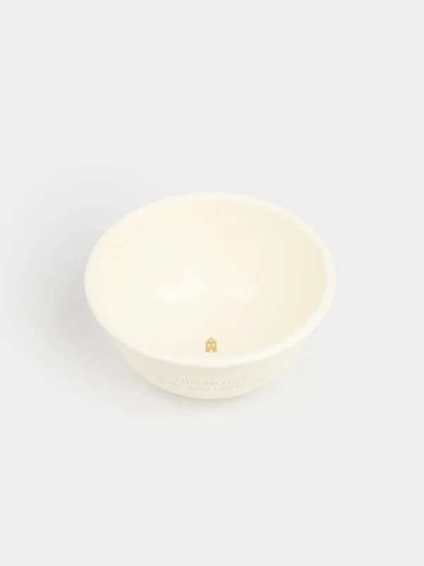 Тостаған, 2,4 л, эмальданған металл, сүт түстес, алтын жиегі бар, Үй, Emamel, image-1