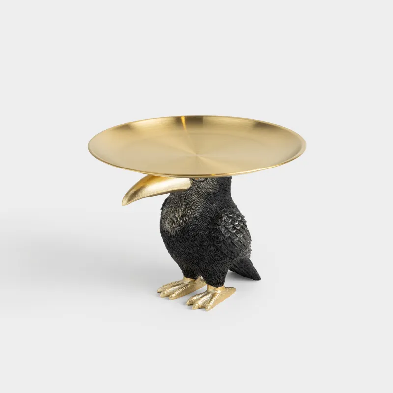 Блюдо декоративное, 19х22 см, на ножке, Тукан, Toucan, image-2