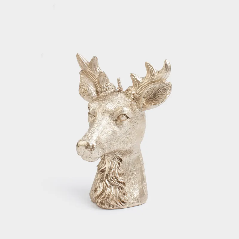 Свеча, 9х12 см, золотистая, Олень, Deer candle