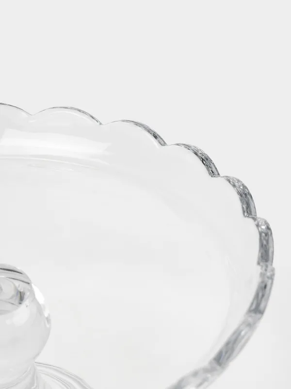 Аяқты ыдыс, 20х11 см, шыны, Clear, image-3