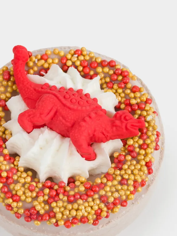 Ваннаға арналған бомба, 130 гр, ойыншықпен, сарғылт-қоңыр, қызғылт сары, Динозавр, Dino, image-4