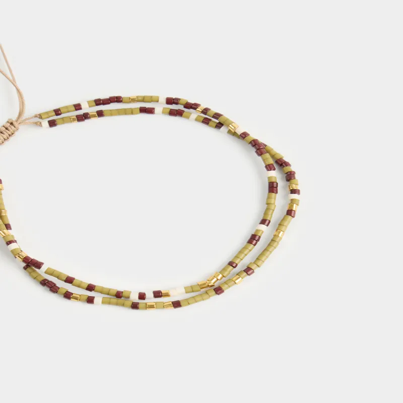 Аяққа тағатын білезік, 28 см, пластик/полиэстер, түрлі-түсті, Pearl color, image-2