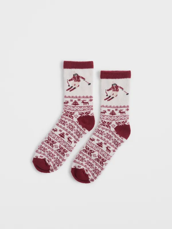 Әйелдер шұлықтары, өлшемі 36-38, полиэстер, сарғылт-қоңыр және жасыл, Шаңғышы, Fleece, image-0