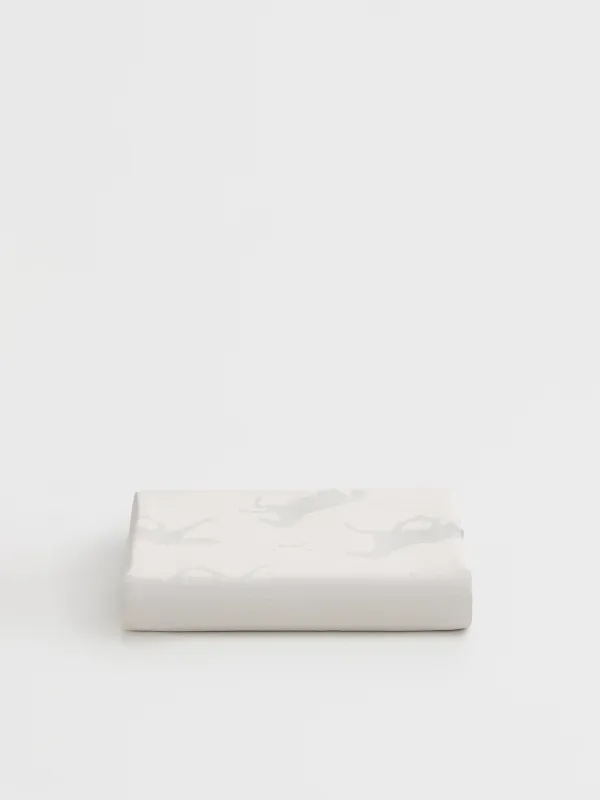 Дастархан, 160х160 см, жаккард, полиэстер, сұр-сарғылт-қоңыр, Жылқылар, Graceful horses, image-6