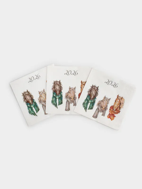 Салфетки бумажные, 21х21 см, 20 шт, Horse trio, image-2