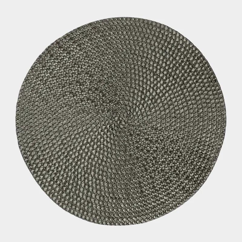 Аспап астындағы майлық, 38 см, полипропилен/ПЭТ, дөңгелек, қою жасыл, Circle braid