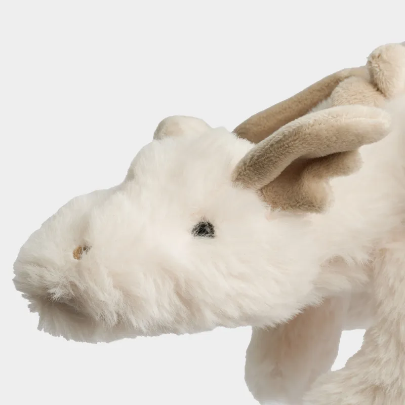 Игрушка, 33 см, мягкая, полиэстер, молочно-бежевая, Дракон, Dragon toy, image-2