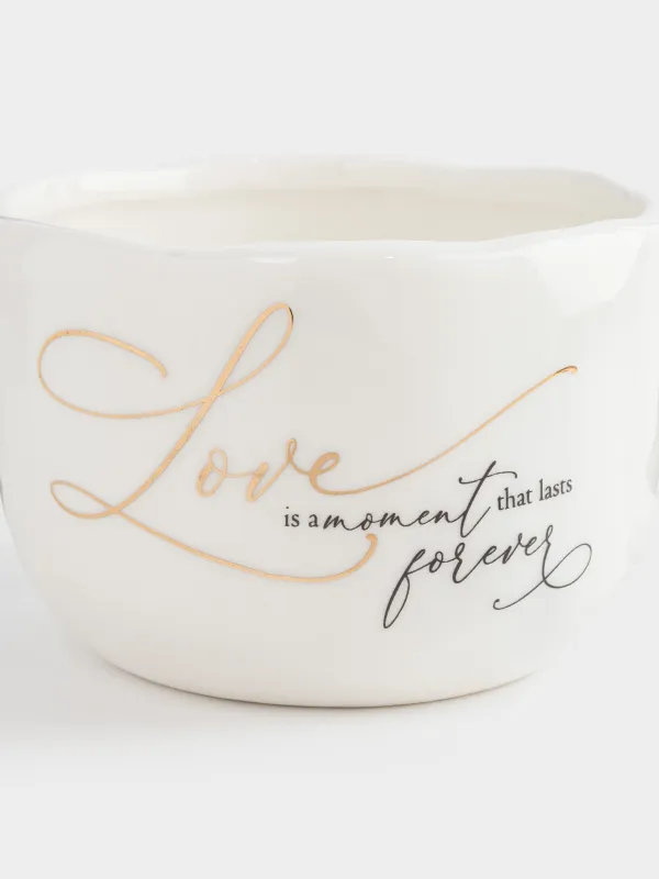 Саптыаяқ, 450 мл, керамика, сүт түстес, Тегіс емес жиек, Scroll, image-2