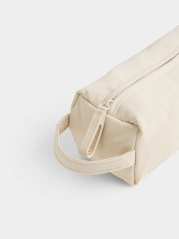 Косметичка, 21x8 см, полиэстер, молочная, Travel color, image-1