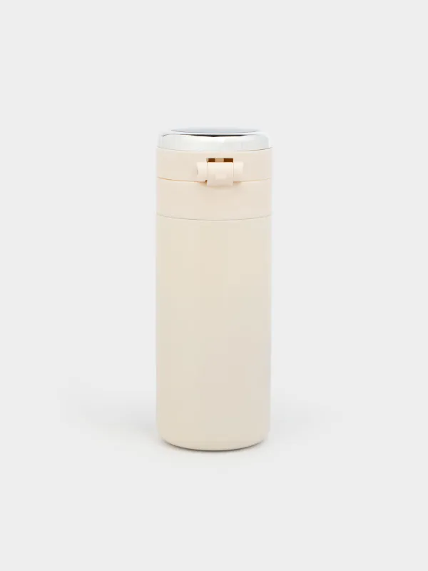 Термокружка, 300 мл, с термометром, сталь/пластик, бежевая, Celsius, image-6