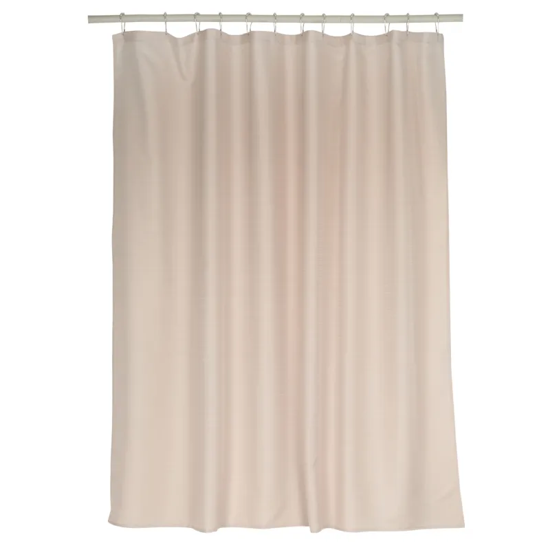 Штора для ванной, 180х180 см, с кольцами, полиэстер/металл, бежевая, Protection, image-2