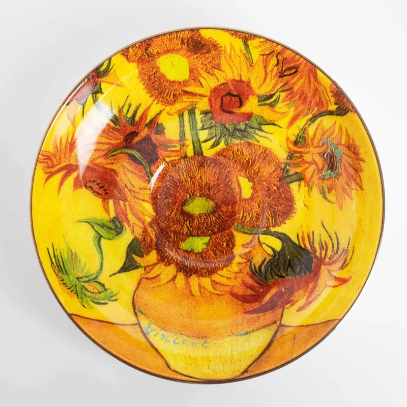 Пара чайная, 1 перс, 2 пр, 210 мл, фарфор F, Подсолнухи, Ван Гог, Art sunflowers, image-4