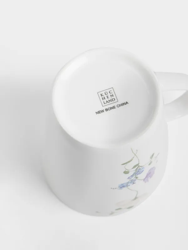 Кружка, 420 мл, фарфор N, белая, Полевые цветы, Cowslip, image-4